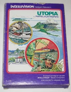 Utopia (Intellivision, 1981) sin probar (NTSC) en caja con manual y 1 superposición - Imagen 1 de 6