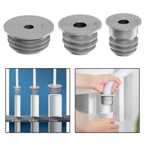 Wasserrohrabdichtung Waschmaschine Abflussrohr Deodorant Dichtungsring Grau Neu - Bild 1 von 37