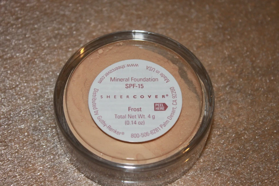 SHEER COVER MINERAL FOUNDATION FROST 4G NEW SEALED RARE - Image 1 of 2