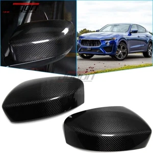 Exterior Trim Side Mirror Cover Caps For Maserati Levante GTS S 2017 2018-2022 - Foto 1 di 9