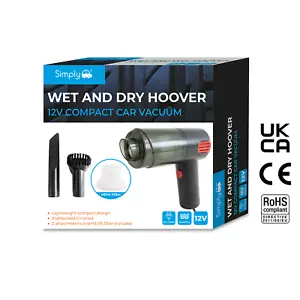 Powerful Car Vacuum Cleaner Wet/Dry Strong Suction Handheld Cleaning UK - Picture 1 of 5