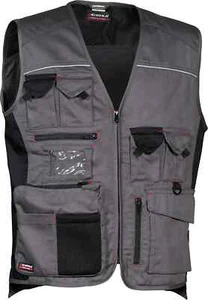 Gilet Multitasche Cofra Expert Antracite Taglia 50 - Foto 1 di 4
