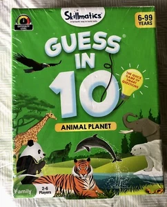 NEW  Skillmatics "Guess in 10 - Animal Planet" Card Game for 2-4 Players Ages 8+ - Picture 1 of 4