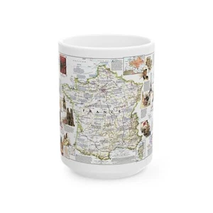 France- - Historical Evolution of a Nation (1989) (Map) White Coffee Mug - Picture 1 of 9