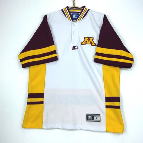 Minnesota Golden Gophers Starter Vintage Warm Up Jersey Large White Ncaa Cover
