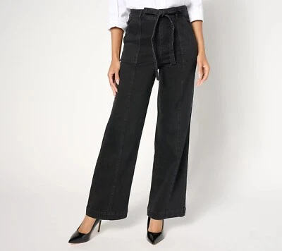 Pantalón de mezclilla negro Isaac Mizrahi regular True Denim - negro (talla 12) a655427 Foto 1 de 3