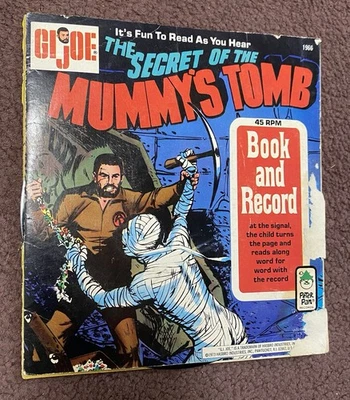 Juego de libros y discos The Secret of the Mummy's Tomb GI Joe 1973 Peter Pan Foto 1 de 4