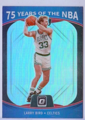 2021-22 Donruss Optic 75 Years of the NBA Silver Prizm #36 Larry Bird - Celtics - Image 1 of 2