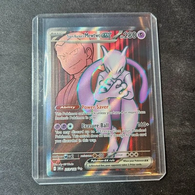 Pokémon TCG Team Rocket's Mewtwo ex 213/182 Sv10: Destined Rivals Holo MINT/NM - Image 1 of 2