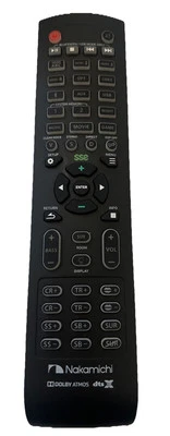 Nakamichi SSE Soundbar Remote control Shockwafe Pro 7.1 7.2 9.2 DTSX Elite Ultra - Image 1 of 3