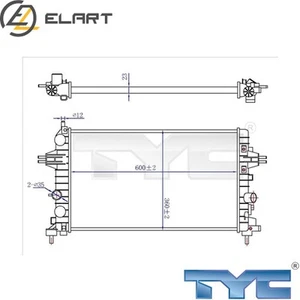 RADIATOR ENGINE COOLING 725-0036-R FOR OPEL ZAFIRA/FAMILY/B/Box/Body/MPV 1.8L - Picture 1 of 6