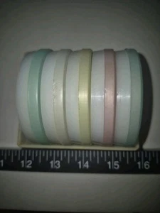 Vintage Tupperware Coasters Lot Of (5) W/Caddy - Picture 1 of 13