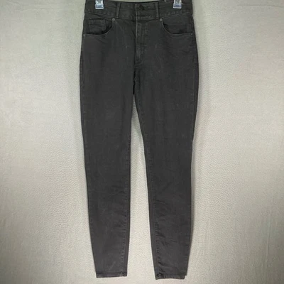 Pantalones de mezclilla para mujer Mossimo talla 6 tiro alto ajustados negros Foto 1 de 4