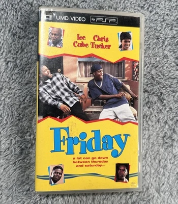 VIERNES Sony PSP UMD Video Película RARO Ice Cube Chris Tucker Nia Largo Probado Funciona Foto 1 de 4