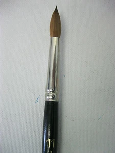 Künstler Pure Red Sable Qualität Aquarell Pinsel #11 kurzer Griff - handgefertigt  - Bild 1 von 2