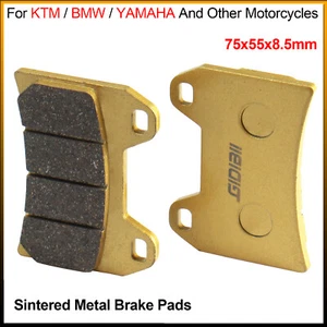 75x55x8.5mm Sintered Metal Brake Pads For KTM / BMW / YAMAHA & Other Motorcycles - Picture 1 of 11