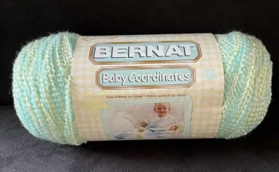 Пряжа Bernat BABY Coordinates Pompadour AQUA/LEMON #01101 синяя желтая, 5,6 унции - Изображение 1 из 4