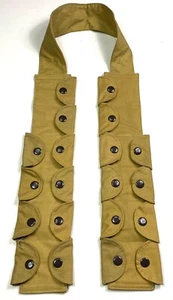 WWII GERMAN K98 98K RIFLE FJ PARATROOPER JUMP 8MM AMMO BANDOLEER-TAN - Imagen 1 de 4