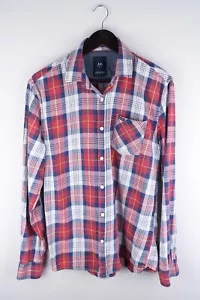 LINDBERGH Men Casual Shirt Red Check Cotton size M - Picture 1 of 7