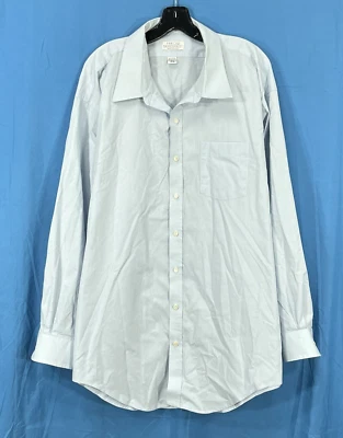 CAMISA DE VESTIR FLECHA BRADSTREET Azul Pálido TWILL 1 Bolsillo HOMBRE Abotonada Talla 20/Alta Foto 1 de 4