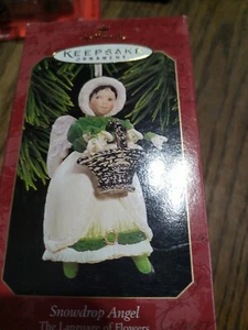 1997 Hallmark Keepsake "Snow Drop Angel" #2 Series: Language Of Flowers - Picture 1 of 1