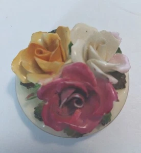 Signed Trinket Box Staffordshire Hinged Porcelain , Plus Lot Of 6 Others Unique  - Picture 1 of 13