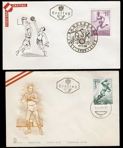 Austria 1069-70 FDC, Sports Handball, Running - Picture 1 of 1