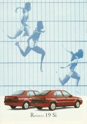 BROCHURE Renault R19 Si - 02/1993 - Italian - Immagine 1 di 3