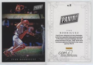 2018 Panini Black Friday Panini Collection Rapture /25 Ivan Rodriguez #IR HOF