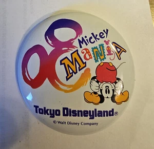 Throwback Mickey Mania Tokyo Disneyland Pinback Button #1533 - Picture 1 of 1