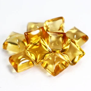 4.06 Ct 10 Pcs Lot IF Square Sugarloaf Cut 4.4 MM 100% Natural Brazil CITRINE !! - Bild 1 von 5