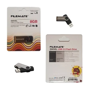 NEU Filemate Swivel 8GB USB 2.0 Flash Drive von Wintel - MacOS, Windows, Linux - Bild 1 von 3
