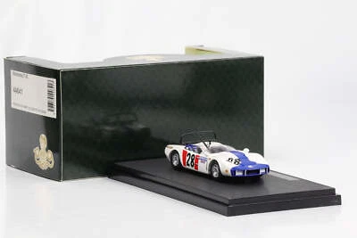 1:43 Ebbro Racing Macransa T-III #28 Bianco-Blu - Immagine 1 di 4
