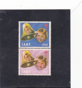 PORTUGAL VIGNETTES CRISTHMAS INSTITUTE TUBERCULOSIS ASSISTANCE 1957 (I.A.N.T) - Picture 1 of 1