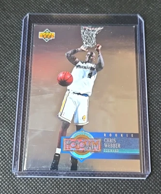 1993 UPPER DECK HOLOJAM Chris Webber RC Rookie #H28 - Image 1 of 4