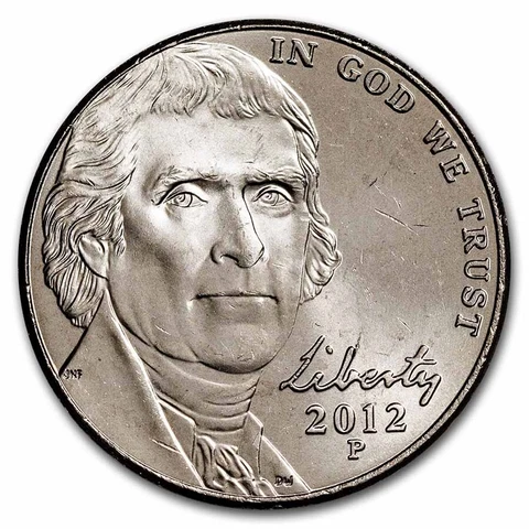 2012-P Jefferson Nickel BU - SKU#257020 Cover