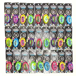 Personalised Names Torch Keyring Light Boy Girl Kids Gift Key Ring Party Bags - Picture 1 of 79