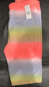 Gap girls size 12 size XL multicolor neon pastel stretch leggings - Picture 1 of 3