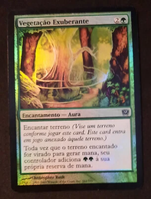 MTG FOIL PORTUGESE Overgrowth - 9th Edition Magic the Gathering Card # 262 HP - Image 1 of 2