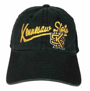 Adidas Georgia Kennesaw State University Black Baseball Cap Adult Unisex Hat - Picture 1 of 10