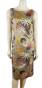 BIGIO COLLECTION Vestido sin Mangas Funda Multicolor Geométrico Brillo Talla 10 - Imagen 1 de 11
