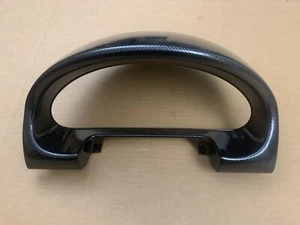 99-05 MAZDA MIATA INSTRUMENT CLUSTER GAUGE BEZEL TRIM HYDRO DIPPED CARBON FIBER - Picture 1 of 10