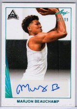 2021-22 Leaf Memories 1990 Base Auto Platinum /99 MarJon Beauchamp #BA-MJB Auto