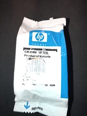 Genuine HP 75XL Ink Cartridge Tri-Color OEM CB338W -  NEW & UNOPENED! - Image 1 of 4