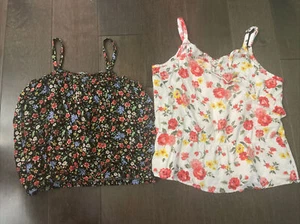 Abercrombie Kids Forever 21 Girls sz 11/12 Tank Tops Dressy or Casual Lot of 2 - Picture 1 of 6
