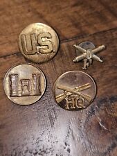 WWII US Army Infantry Artillery Engineer Enlisted Collar Disk Lot L@@K!!!