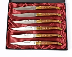 Set of 6 French Laguiole handle steak knives - Picture 1 of 8