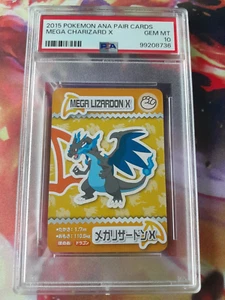 🔥2015 Pokemon Ana Par Mega Charizard X Mini Tarjeta PSA 10 Gemas Como Nueva POP 3🔥 - Imagen 1 de 2