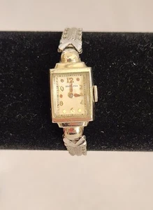 VTG Hamilton Ladies Watch Duchess 1/20 10K GF Top Cocktail Bracelet NONWORKING - Picture 1 of 7