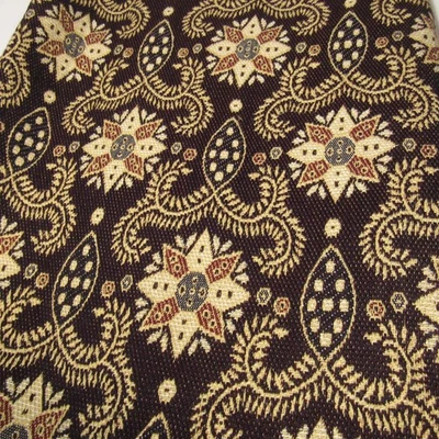 Eldafa Egyptian Woven Table Cover, Intricate Pattern, by Abo Elela, W 39x L89" - Image 1 of 4